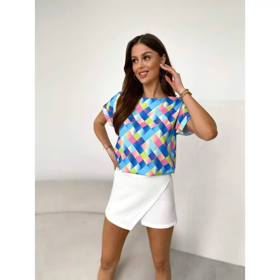 Bella mintás blúz